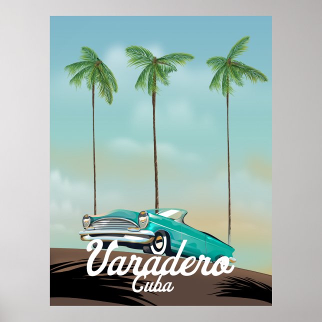Póster Cartel de viaje de Varadero Cuba (Frente)