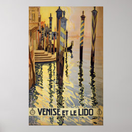 Póster Cartel de Viaje de Venecia