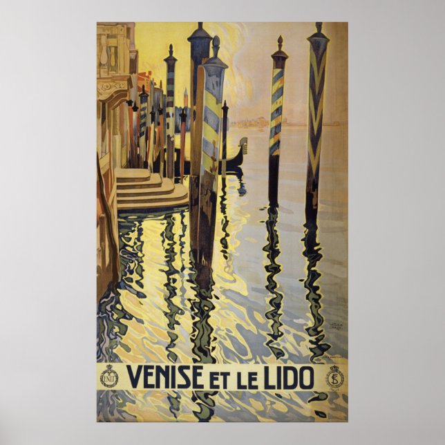 Póster Cartel de Viaje de Venecia (Frente)