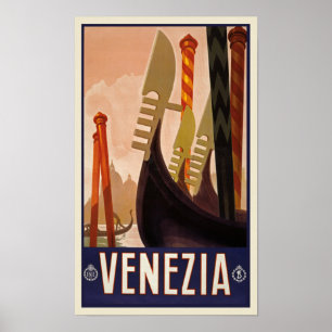 Póster Cartel de Viaje de Venecia
