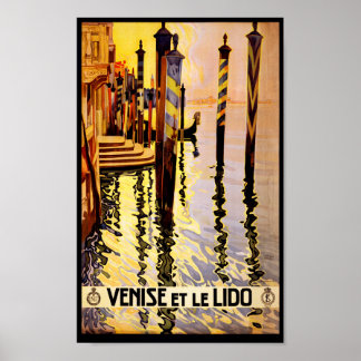 Póster Cartel de Viaje de Venecia