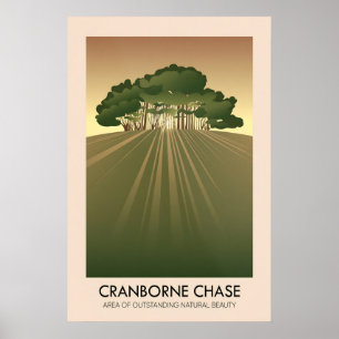 Póster Cartel de viaje del área de belleza natural excepc