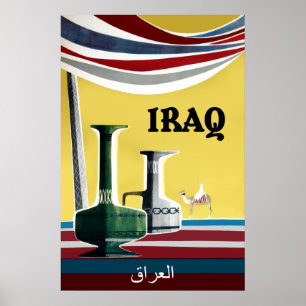 Póster Cartel de viaje del Iraq
