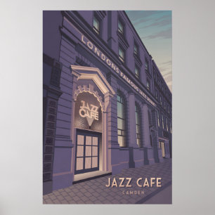 Póster Cartel de viaje del Jazz Cafe Camden Londres