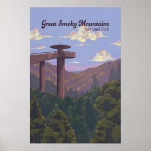 Póster Cartel de viaje del Parque Nacional de las Grandes