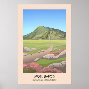 Póster Cartel de viaje del Parque Nacional de Snowdonia M