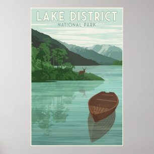 Póster Cartel de viaje del Parque Nacional del Distrito d
