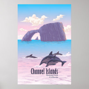 Póster Cartel de viaje del Parque Nacional Islas del Cana