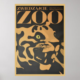 Póster Cartel de Viaje del Zoológico