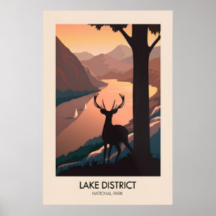 Póster Cartel de viaje moderno del Parque Nacional del Di