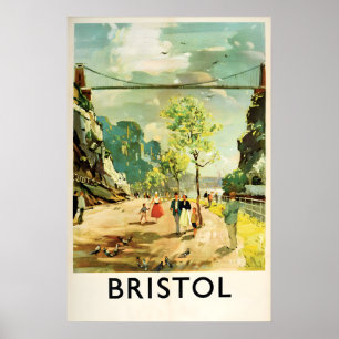 Póster Cartel de viaje Reino Unido Bristol, Inglaterra. B
