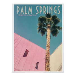 Póster Cartel de viaje Retro Palm Springs
