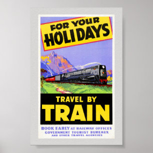 Póster Cartel de viaje vintage de Nueva Zelanda restaurad