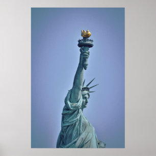 Póster Cartel de viaje vintage del Estatua de la Libertad