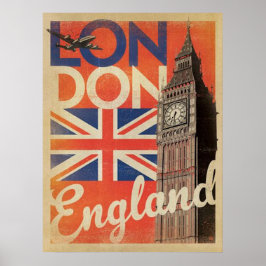 Póster Cartel de Viajes de Londres