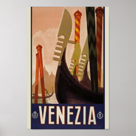 Póster Cartel de Viajes de Venecia