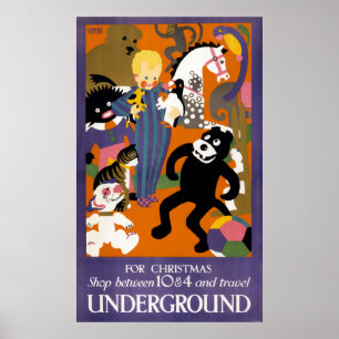 Póster Cartel De Viajes En El Metro De Londres