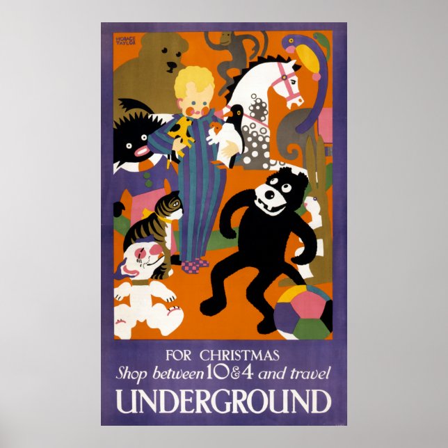 Póster Cartel De Viajes En El Metro De Londres (Frente)