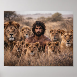 Póster Cartel de Vida Silvestre: Hombre Criado por la Man