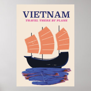 Póster Cartel de Vietnam Travel