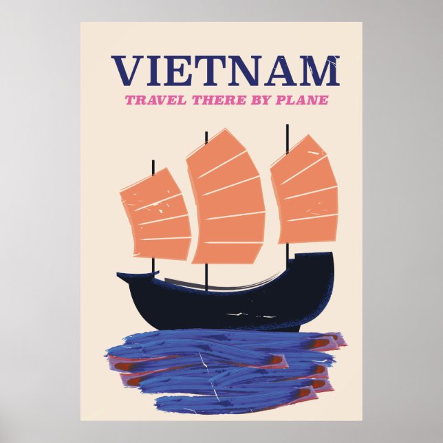 Póster Cartel de Vietnam Travel (Frente)