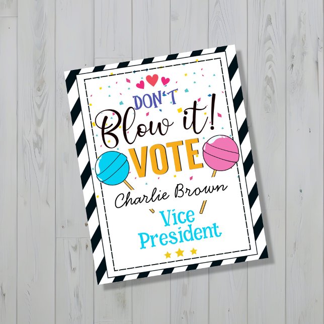 Póster cartel de votación escuela aula votar (Subido por el creador)