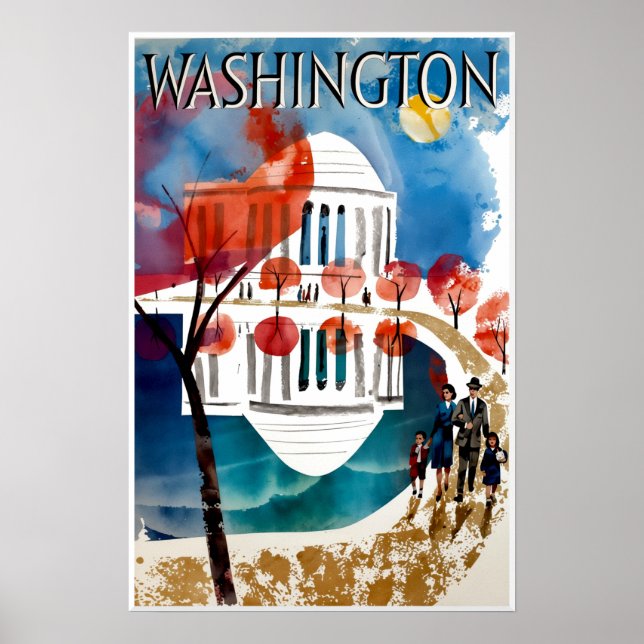 Póster Cartel de Washington DC (Frente)