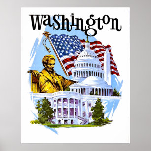 Póster Cartel de Washington DC 