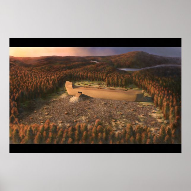 Póster Cartel del Arca de Noé - Panorama del Arca (Frente)