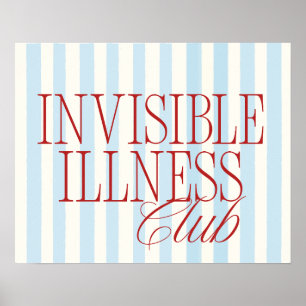 Póster Cartel del Club de Enfermedad Invisible