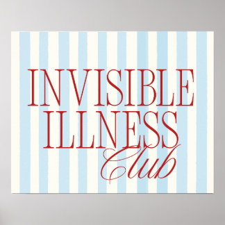 Póster Cartel del Club de Enfermedad Invisible