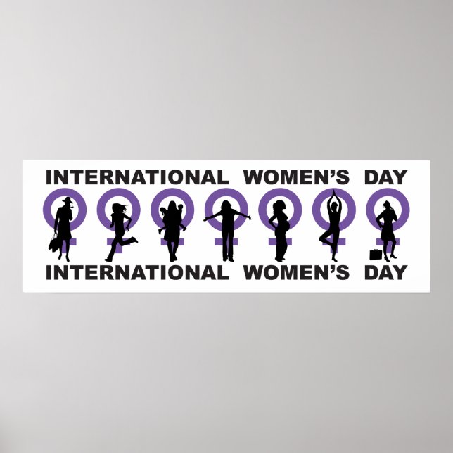 Póster Cartel del Día Internacional de la Mujer (Frente)