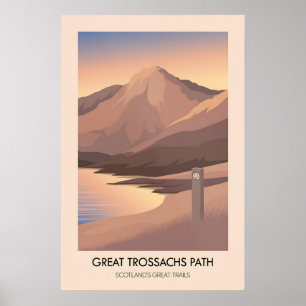 Póster Cartel del Gran Camino de Trossachs en las Grandes