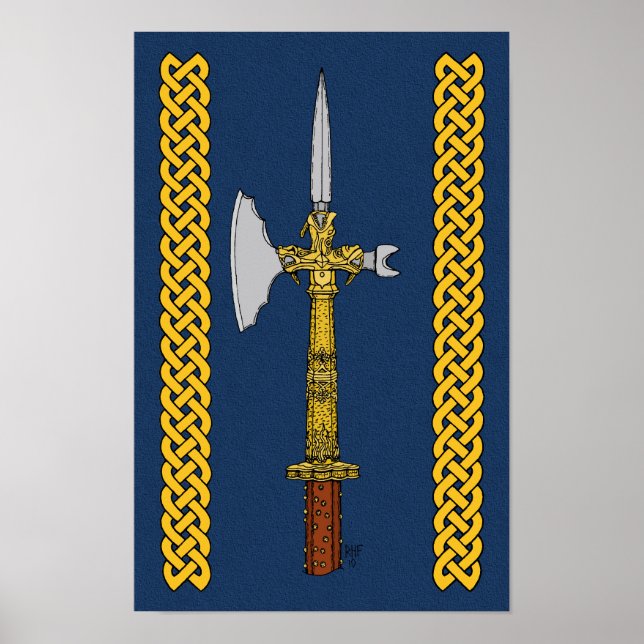 Póster Cartel del hacha de Edward IV (Frente)