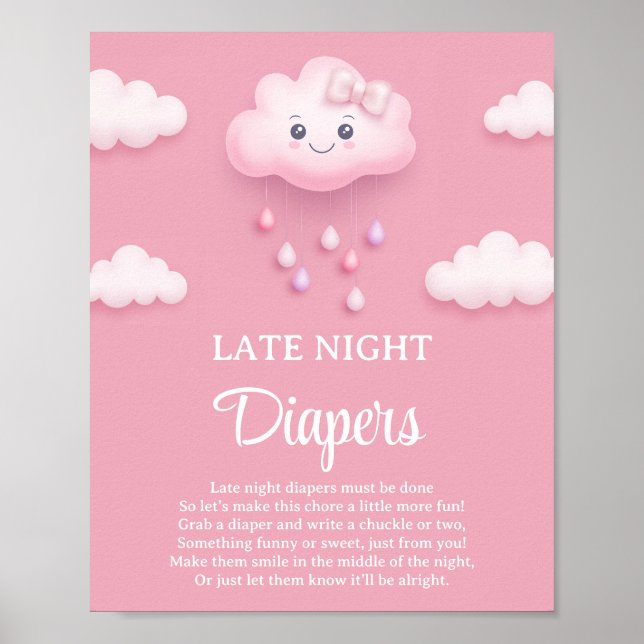 Póster Cartel del juego Pastel de Nube Rosa 9 Diapers de  (Frente)