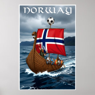 Póster cartel del mundial de Noruega