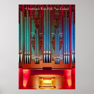 Póster Cartel del órgano del Ayuntamiento de Christchurch