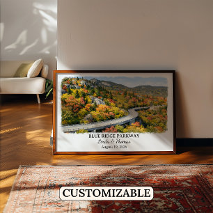 Póster Cartel del Parque Estatal Hocking Hills Ohio, Acua