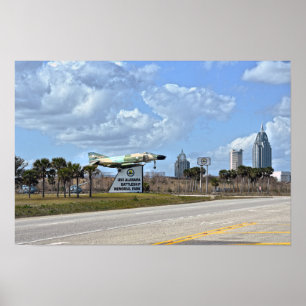 Póster Cartel del Parque Memorial USS Alabama