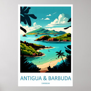 Póster Cartel del Parque Nacional de Antigua y Barbuda