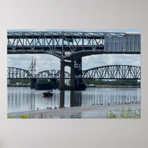 Póster Cartel del puente Betsy Ross Filadelfia