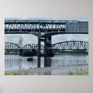 Póster Cartel del puente Betsy Ross Filadelfia