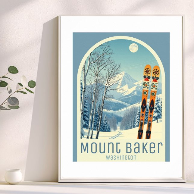 Póster Cartel del resort de esquí Mount Baker Washington (Subido por el creador)