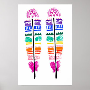 Póster Cartel doble de la pluma