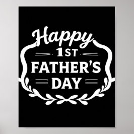 Póster Cartel Feliz Primer Día del Padre – Regalo para Nu