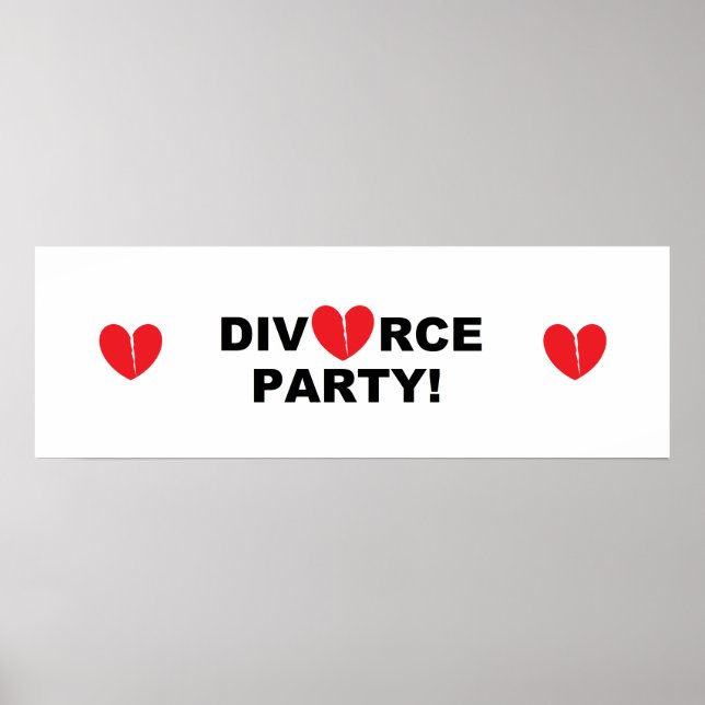 Póster Cartel "Fiesta del divorcio" (Frente)