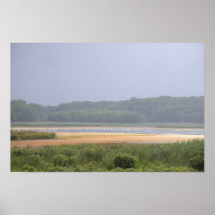 Póster Cartel fotográfico de paisaje acuático 