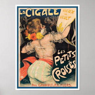 Póster Cartel francés de alrededor de 1900