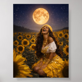 Póster cartel gitano amarillo o descargar