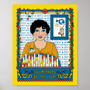 Póster Cartel Iluminado Por La Luz_B_8x10